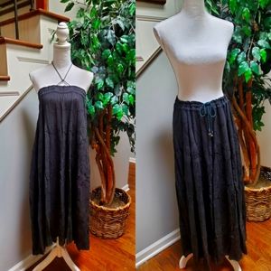 Raja hunter Green convertible halter dress and skirt